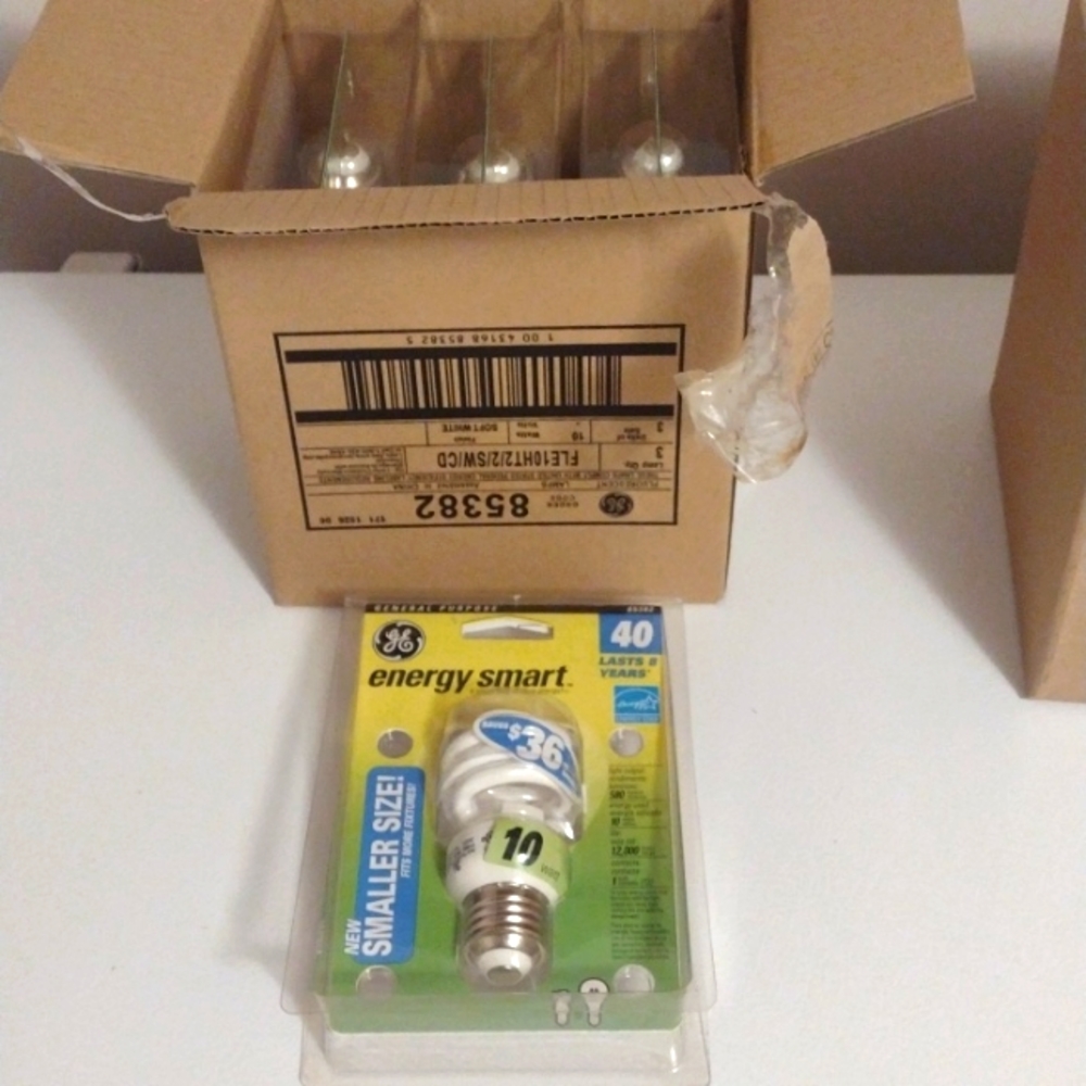 GE energy smart light bulbs you get a box of 3